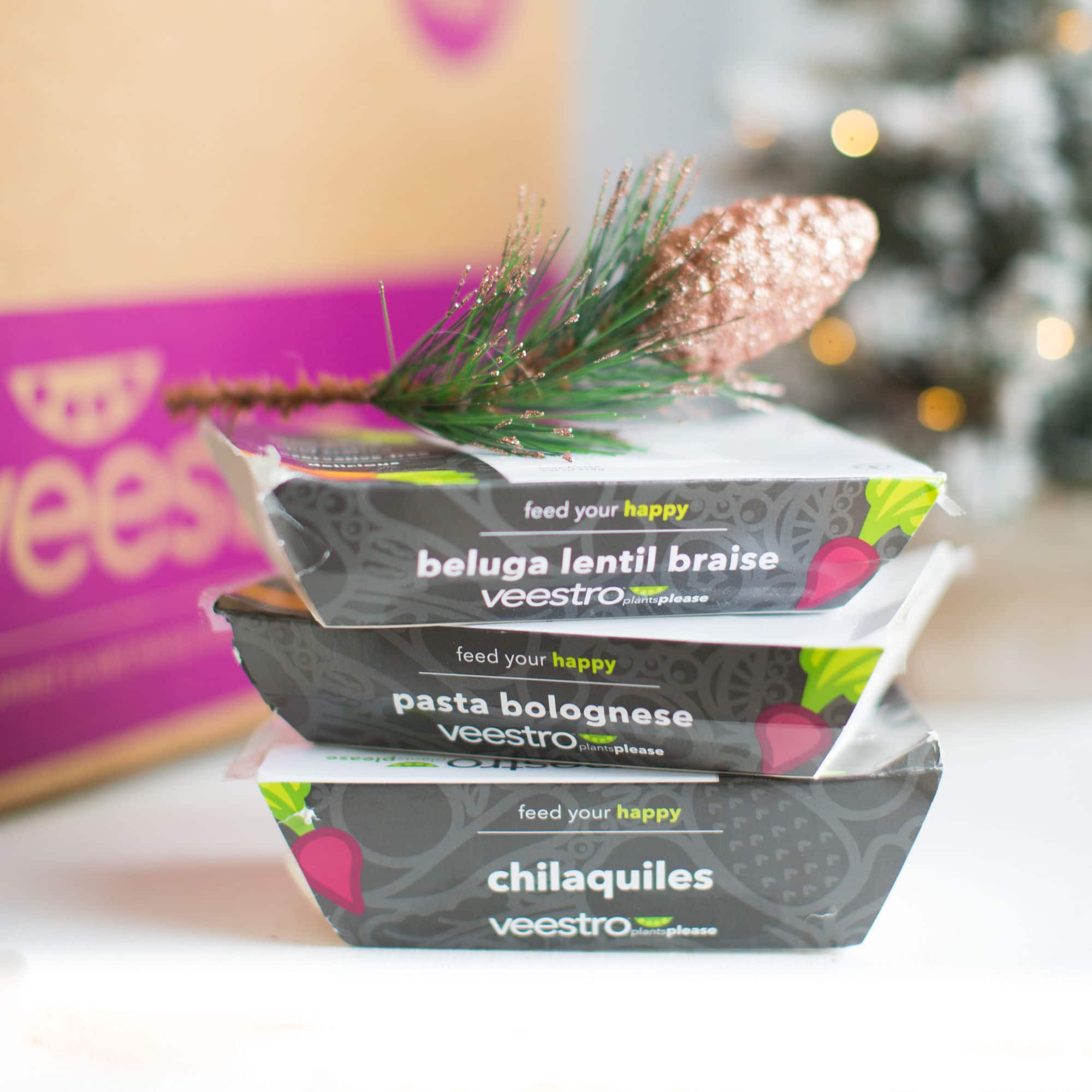 An assortment of Veestro vegan meals.