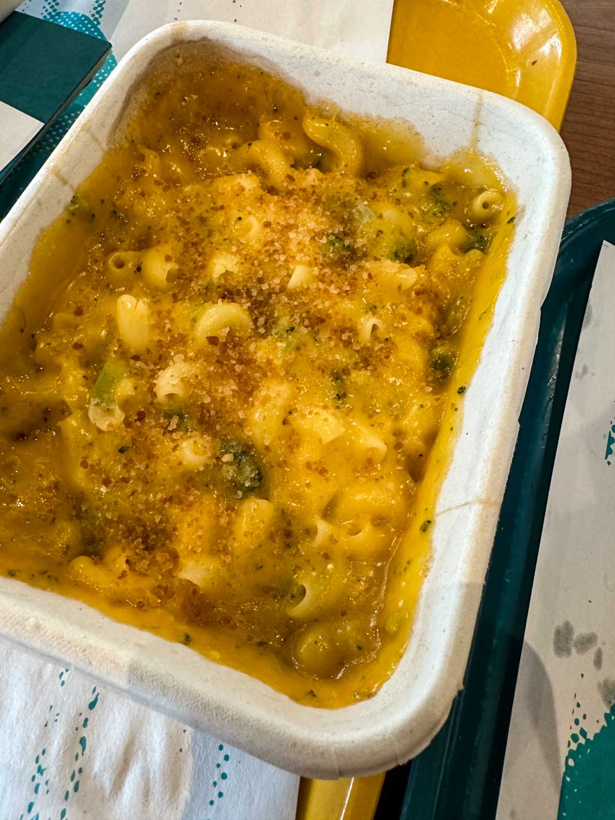 A serving of vegan mac 'n' cheese from Amy's Drive Thr.