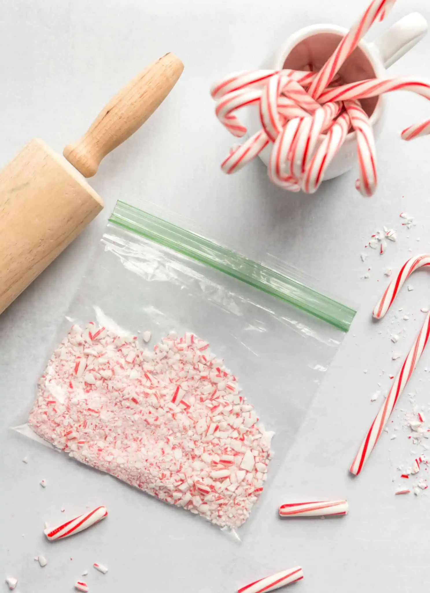 Crushed Candy Canes in a Bag Photo