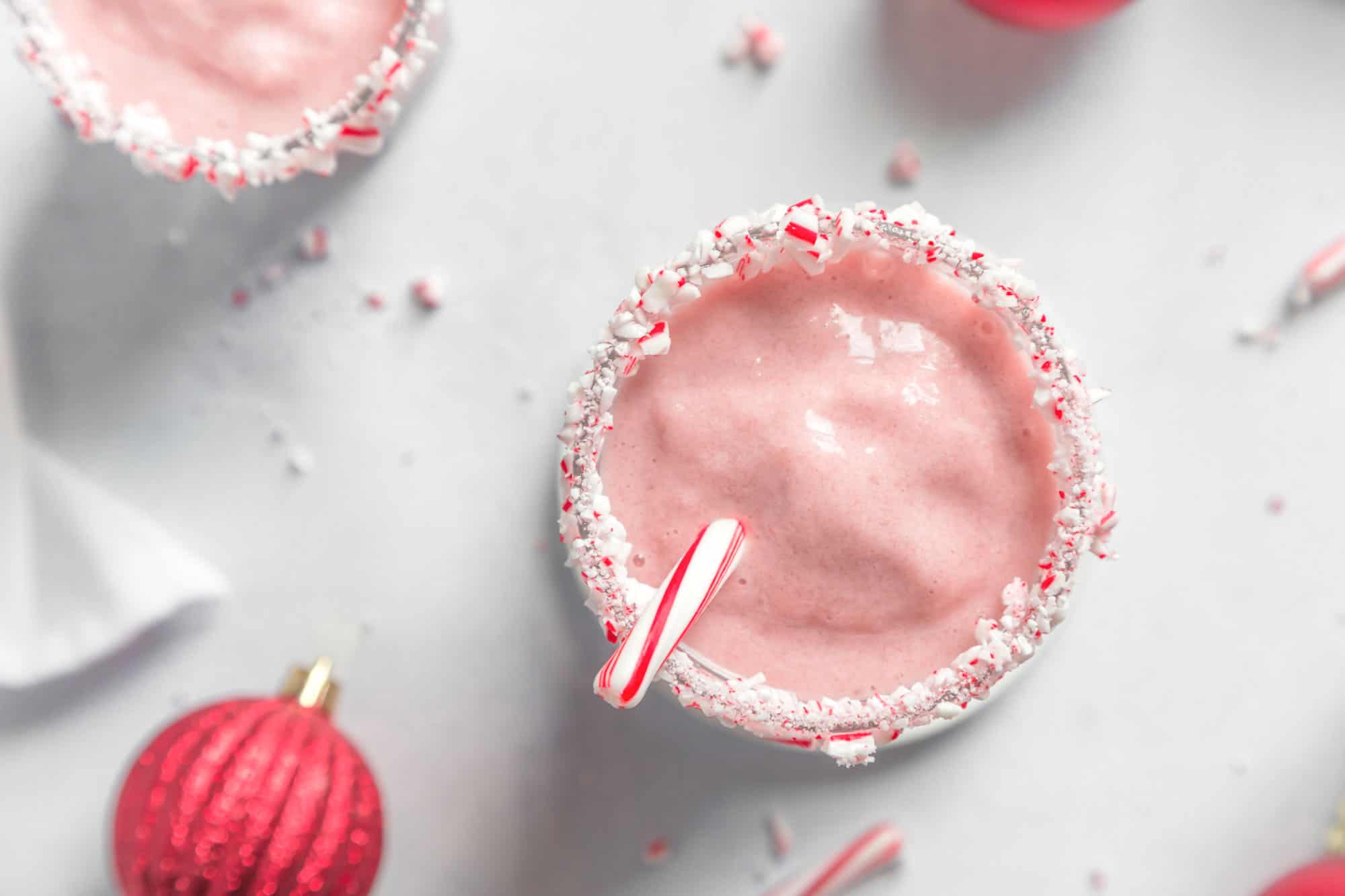 Candy Cane Smoothie | Easy Vegan Christmas Recipe for the Holiday