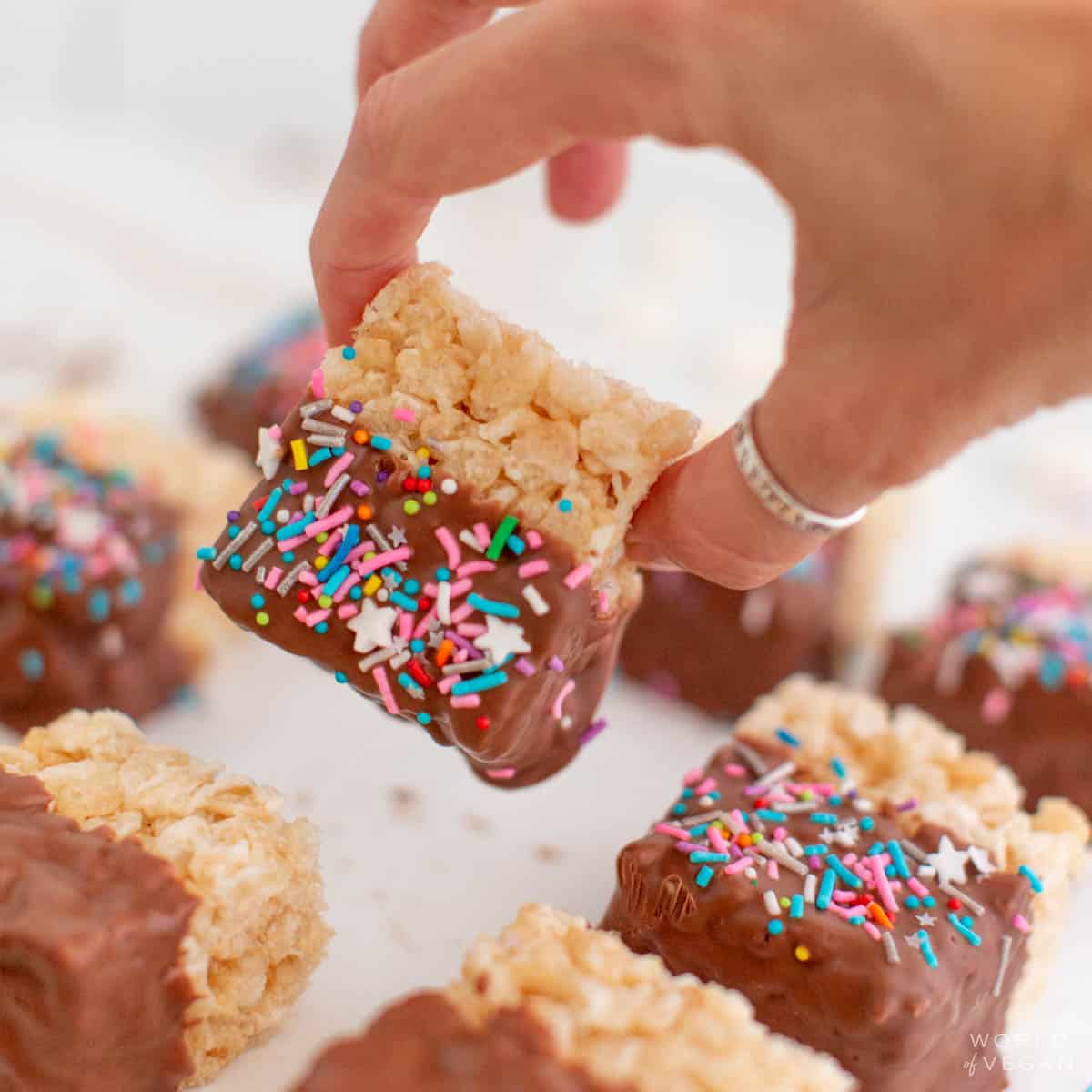 Vegan Chocolate Rice Crispy Treat