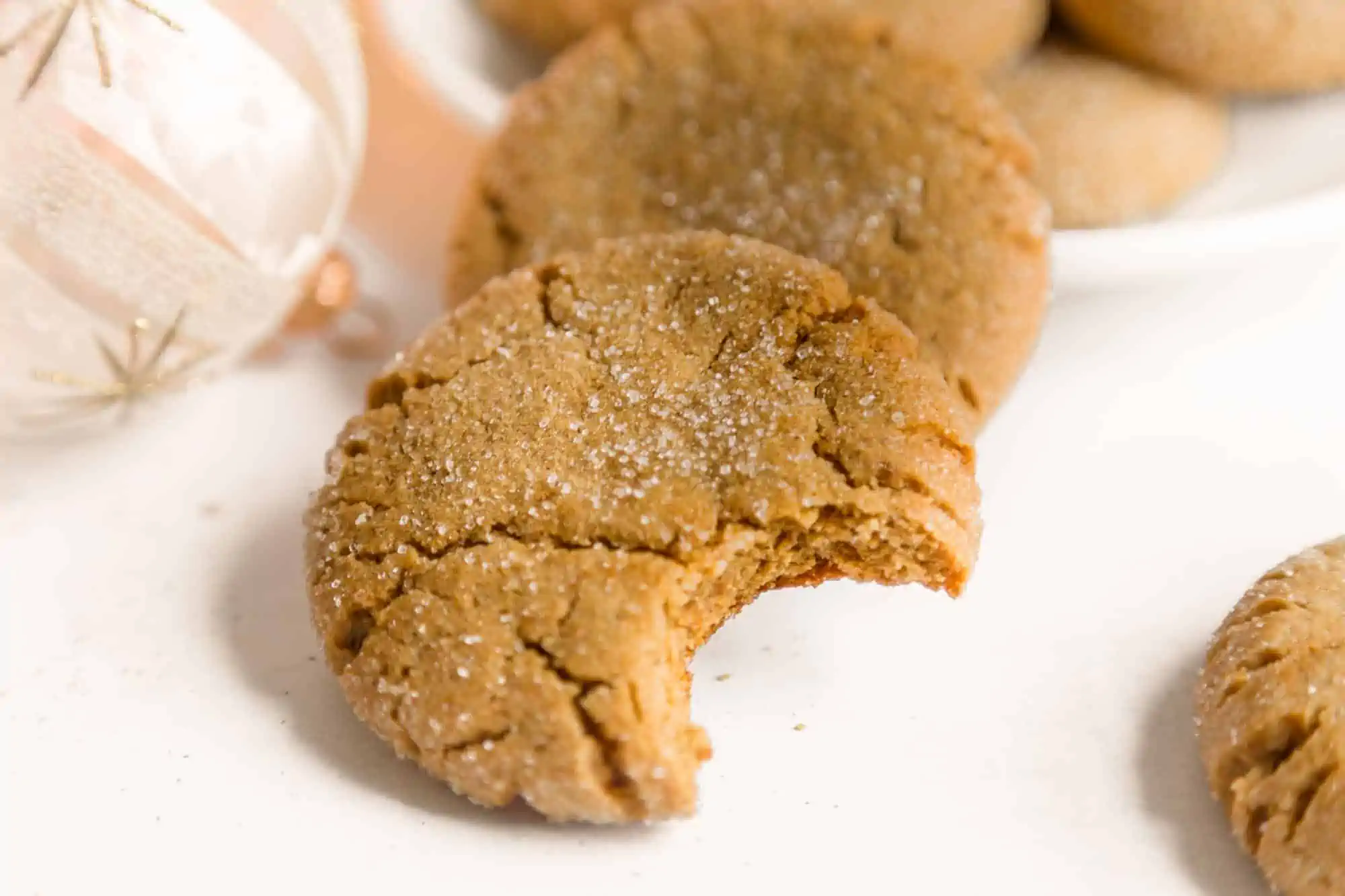 Easy Vegan Gingersnap Cookies-15