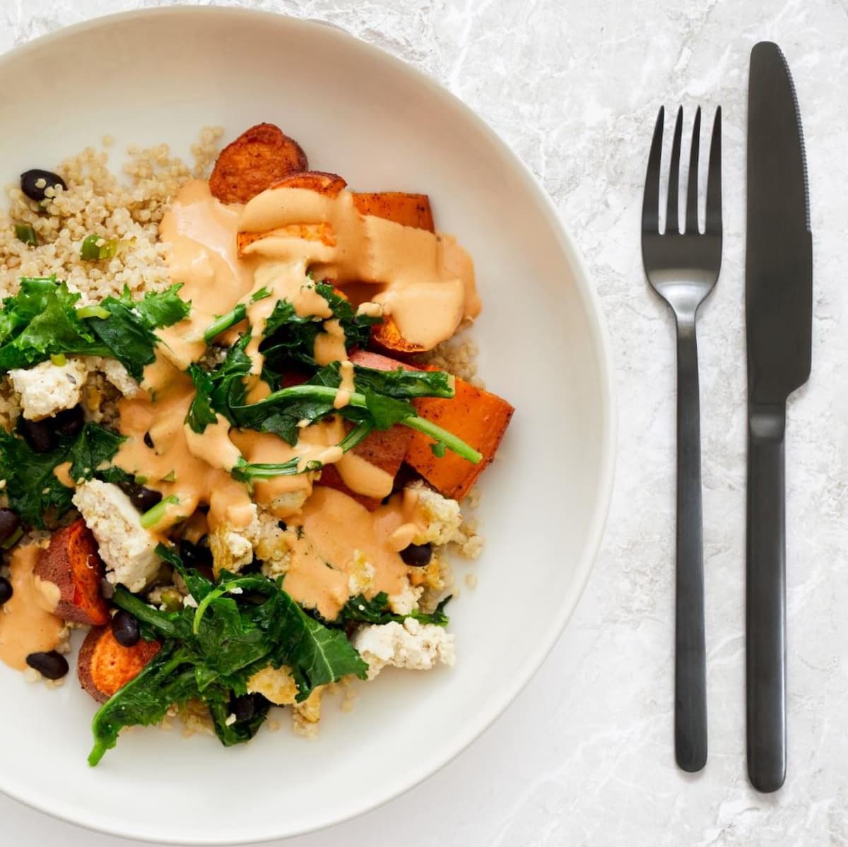 A vegan meal option from FireRoad plant-based meal delivery service.