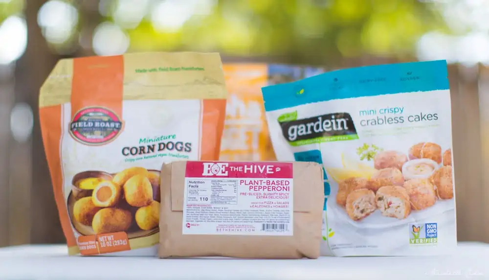 vegan meats from gardein, field roast, beyond meat, and more.