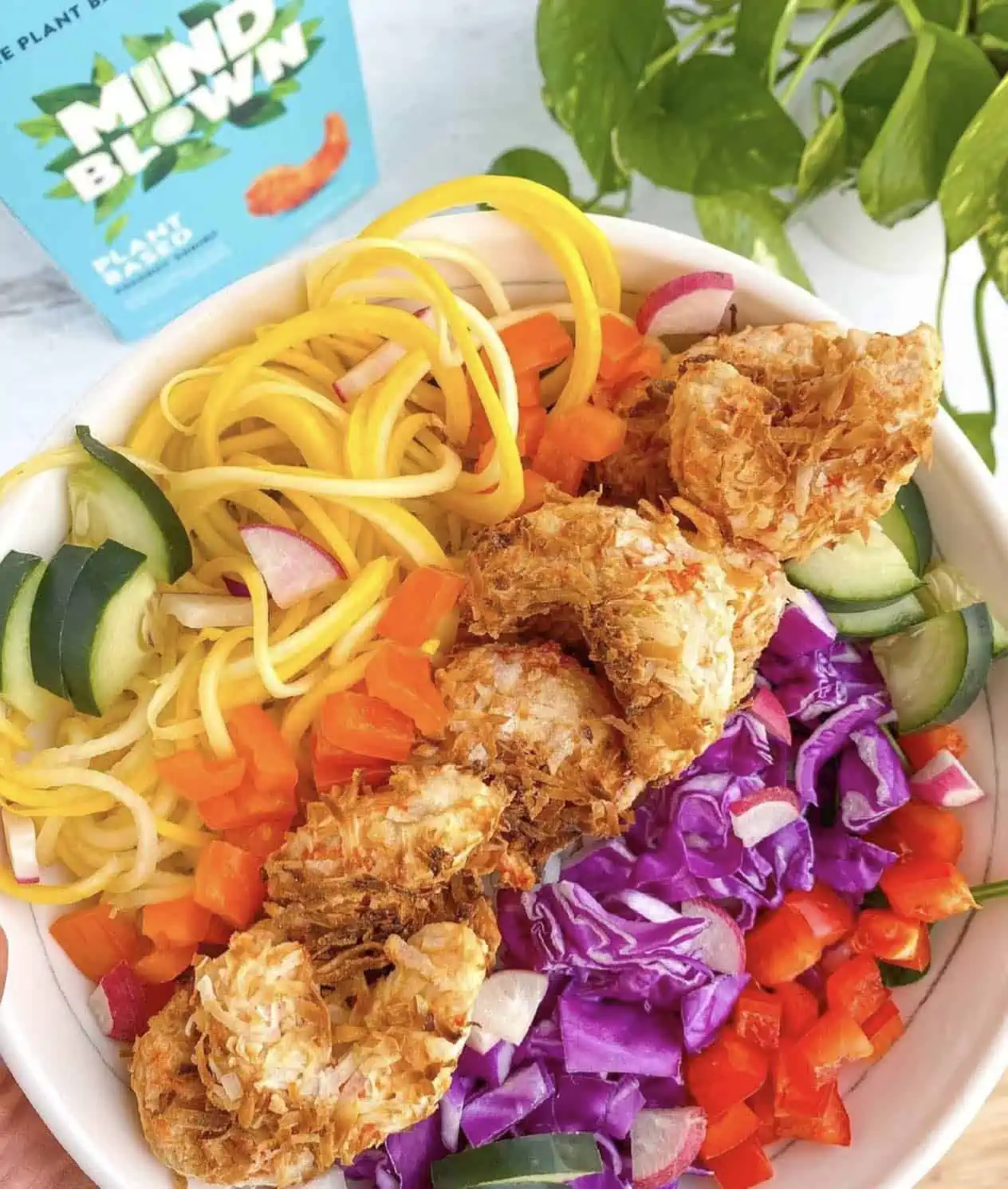 Mind Blown Plant Based Shrimp Co Veggie Bowl