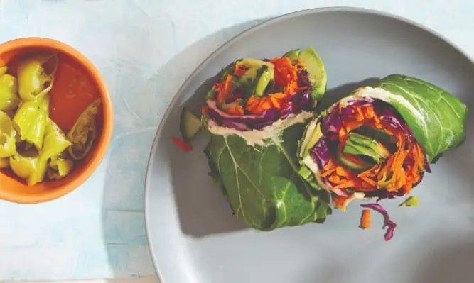 Rainbow Collard Wraps | Veggie Packed Recipe | World of Vegan | #vegan #wraps #collard #rainbow #raw #recipe #worldofvegan