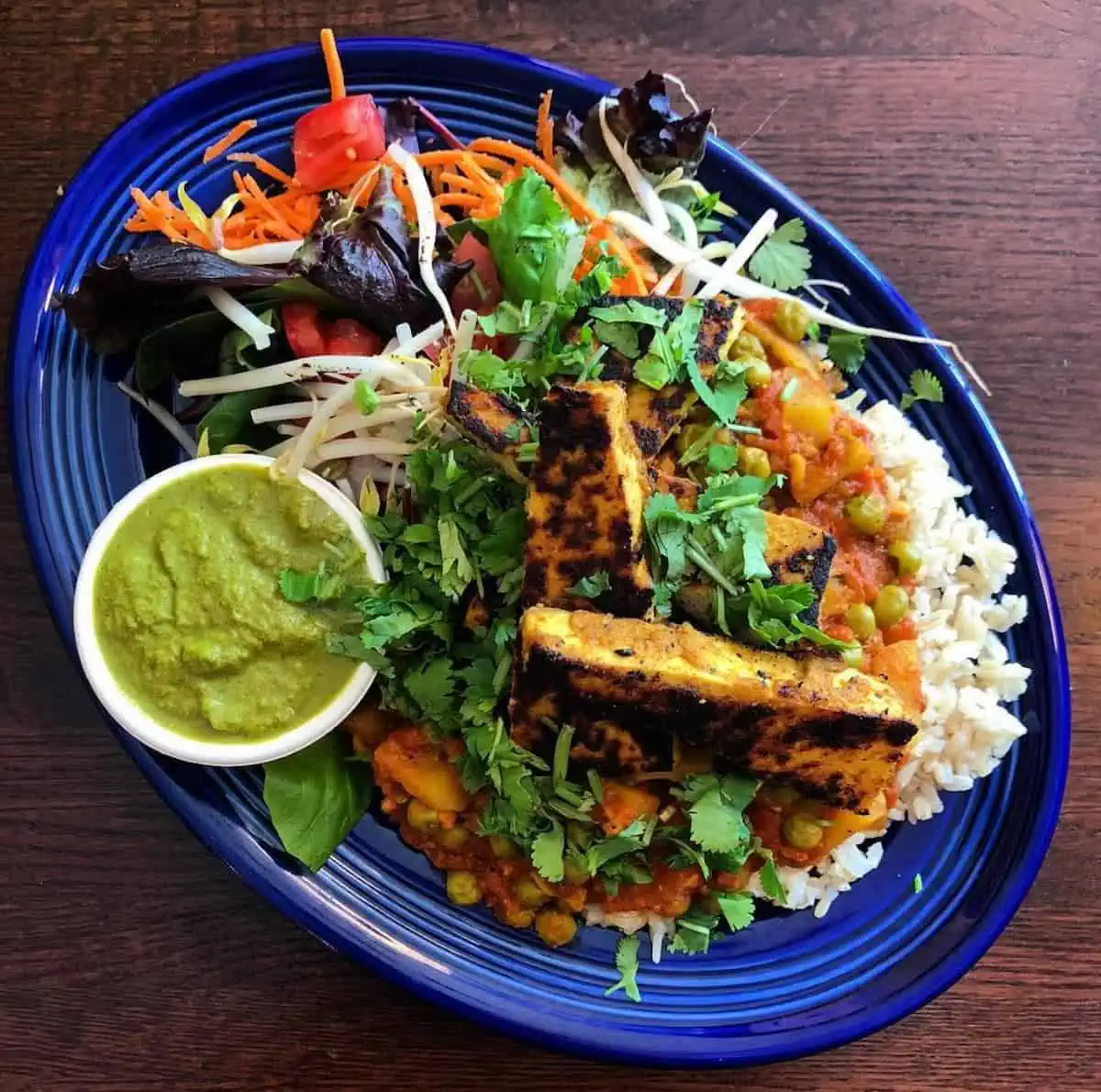 Tandoori-style tofu from Rosetta's Kitchen in Asheville.