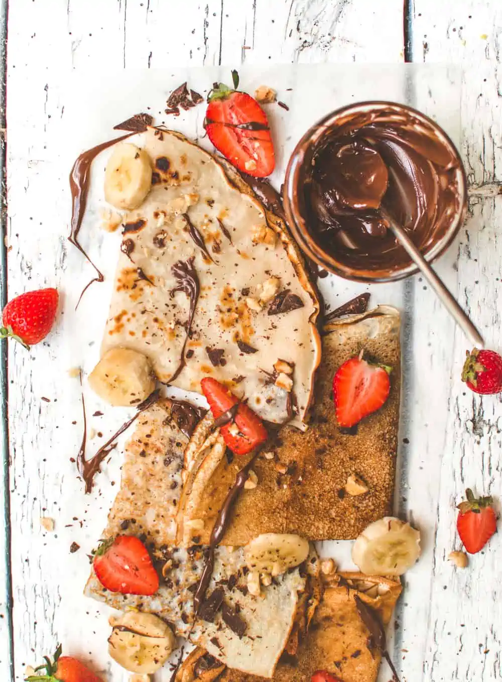 Vegan Crepes Filled with Nutella | Easy Vegan Dessert | World of Vegan | #crepes #vegan #nutella #dessert #plantbased #chocolate