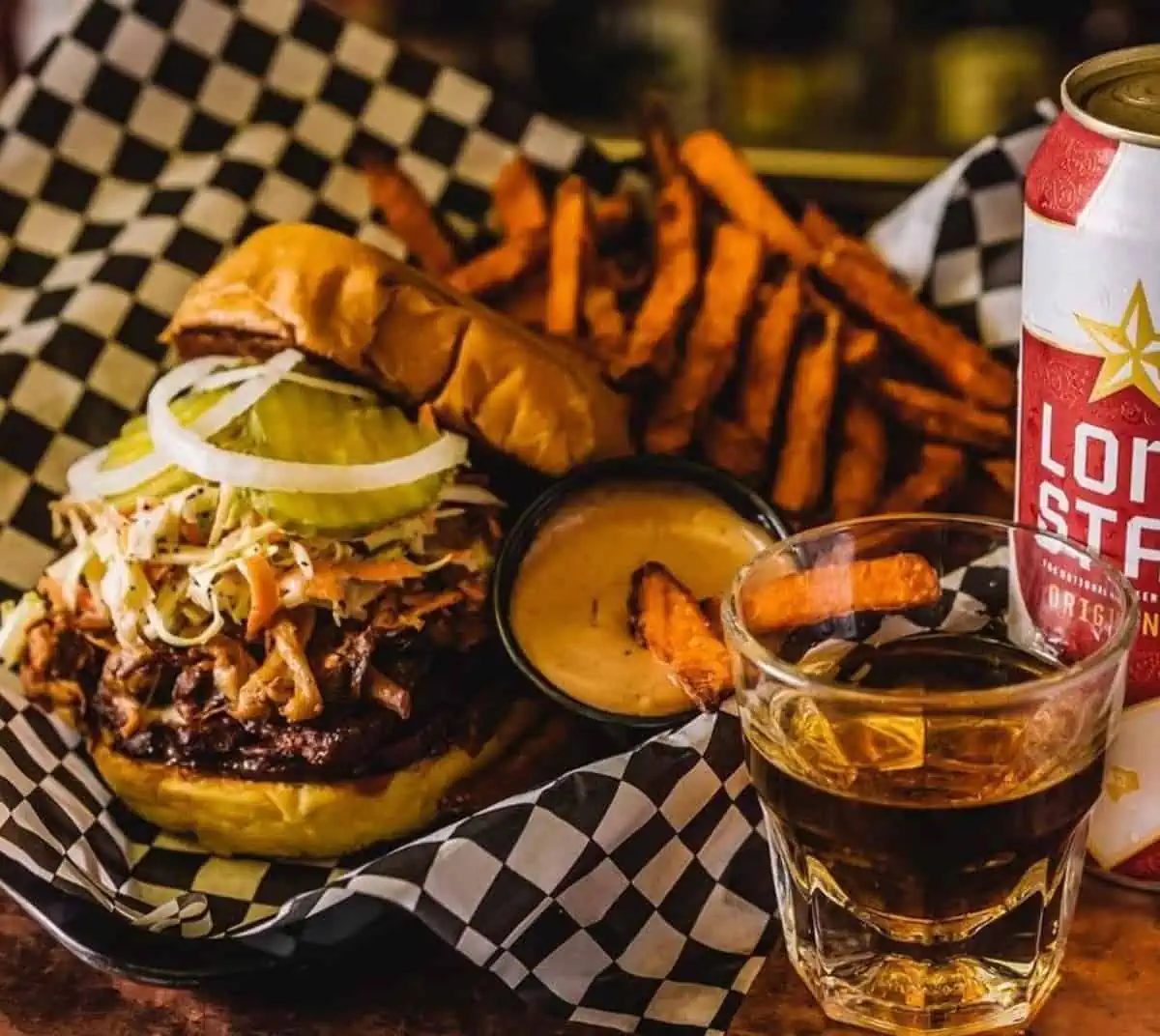 A vegan burger at Arlo's Curbside.