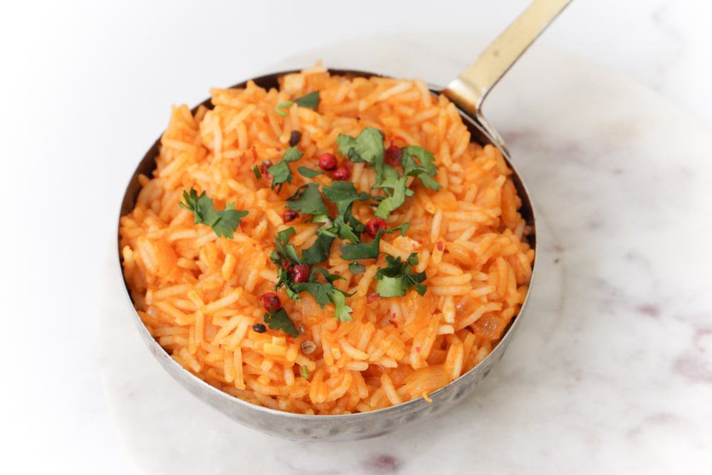 Vegan Mexican Rice Recipe Photography