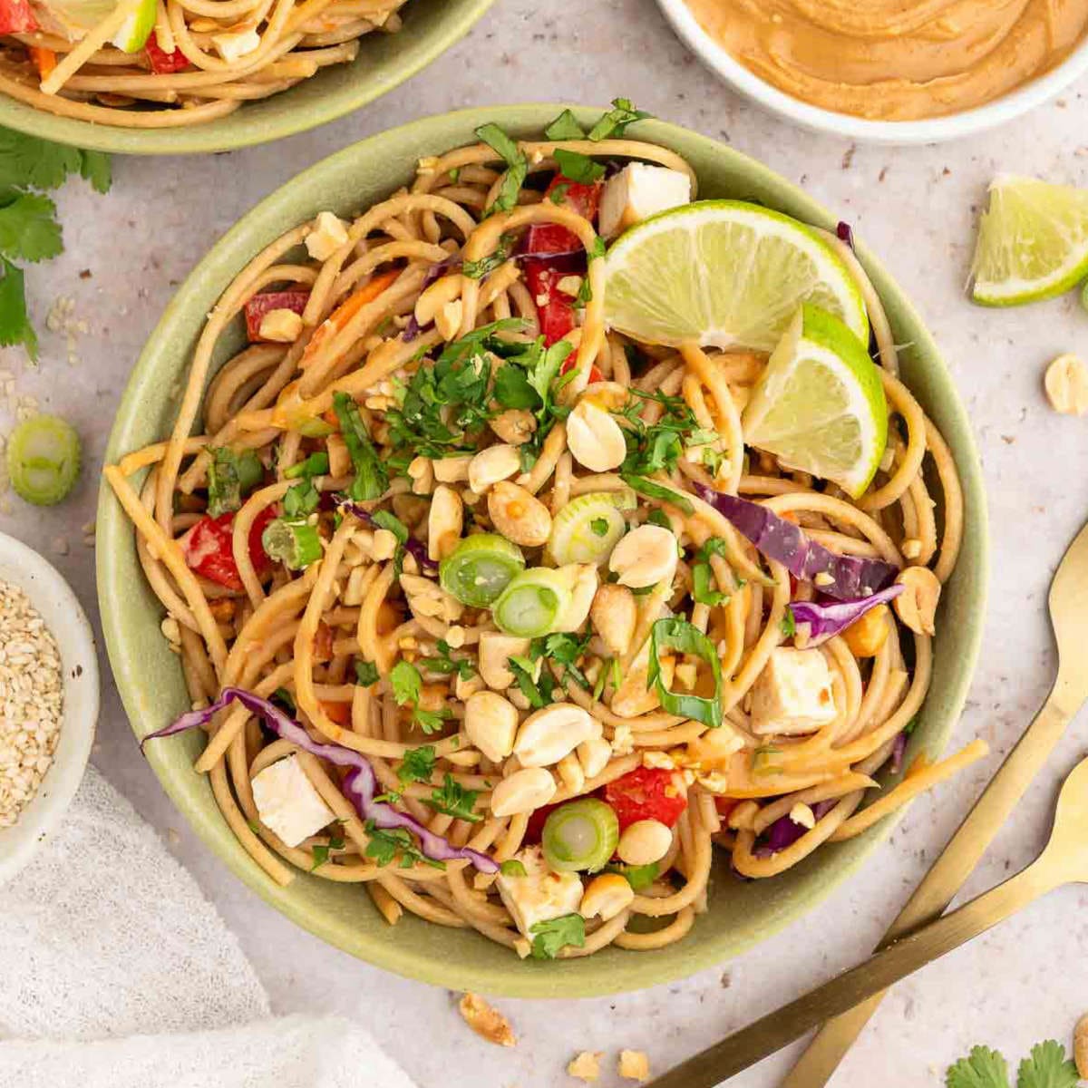 Cold Peanut Noodle Salad
