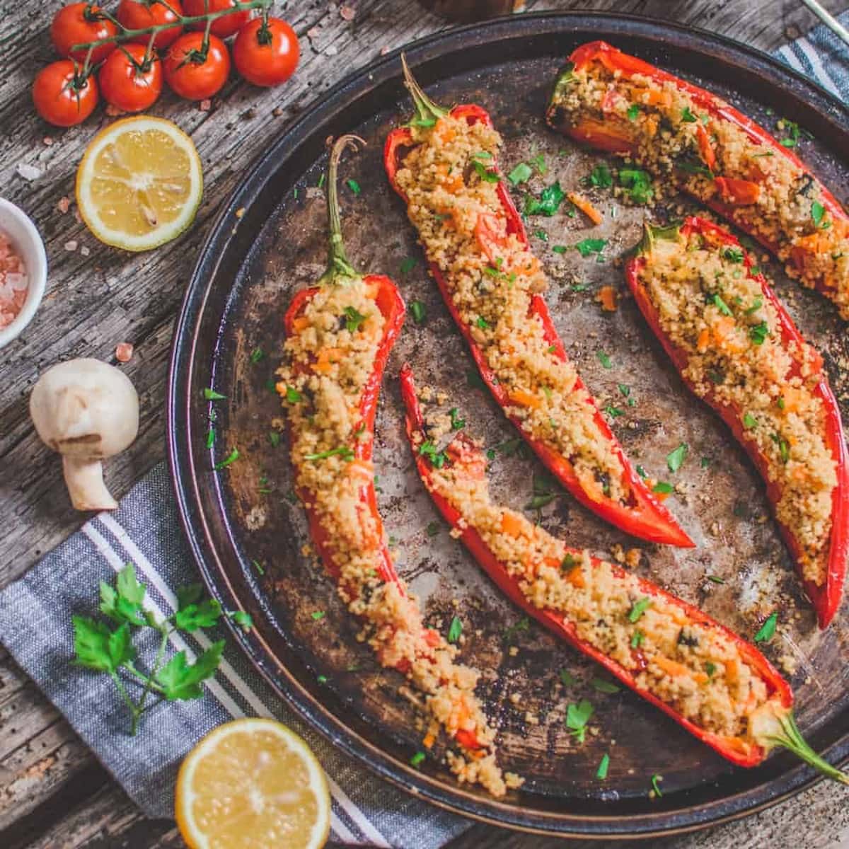 Couscous Stuffed Peppers