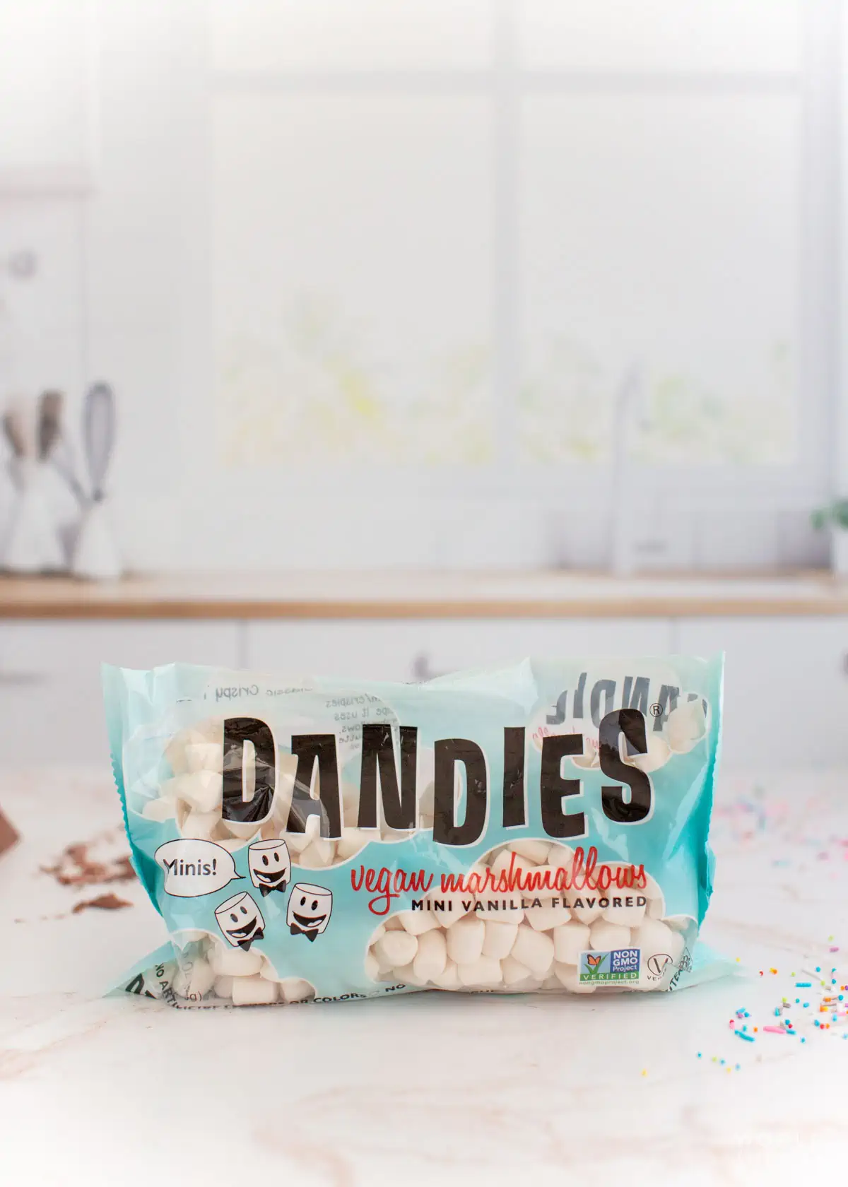 A package of vegan marshmallows.