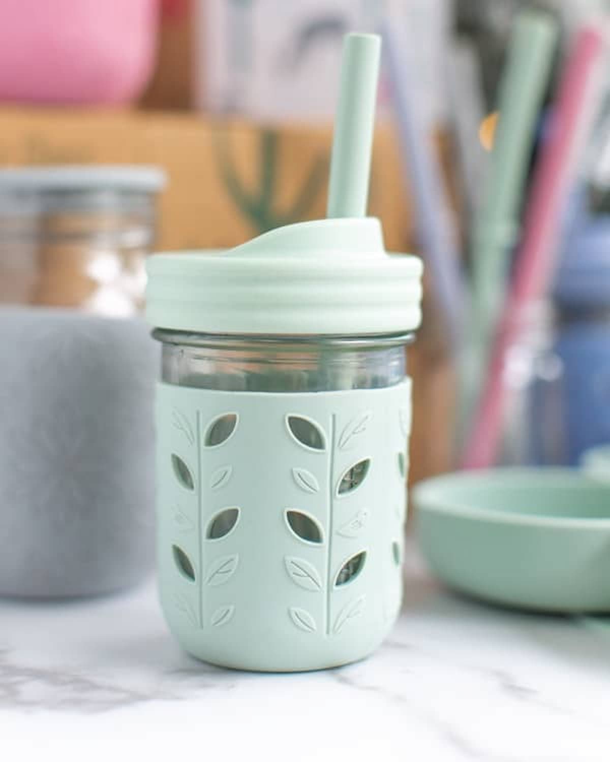 An Elk and Friends brand kid's silicone cup.
