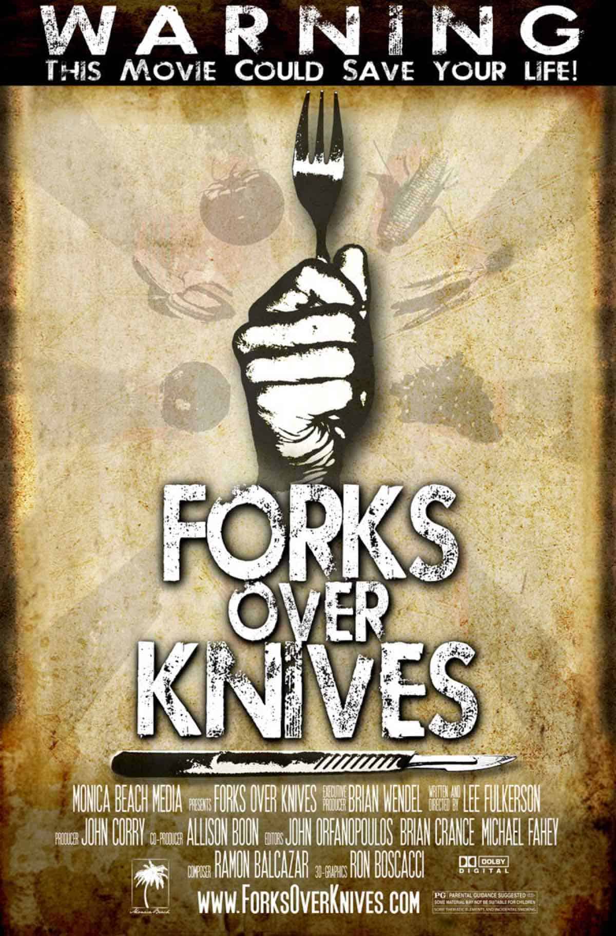 Forks Over Knives documentary poster.
