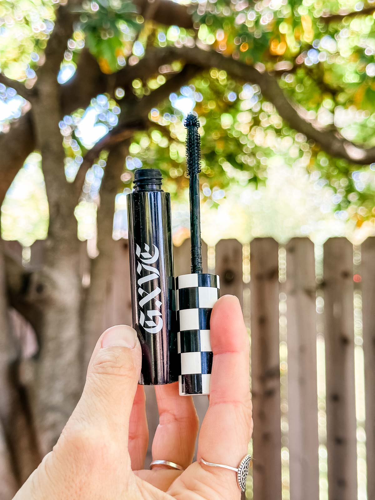 A tube of GXVE brand vegan mascara.