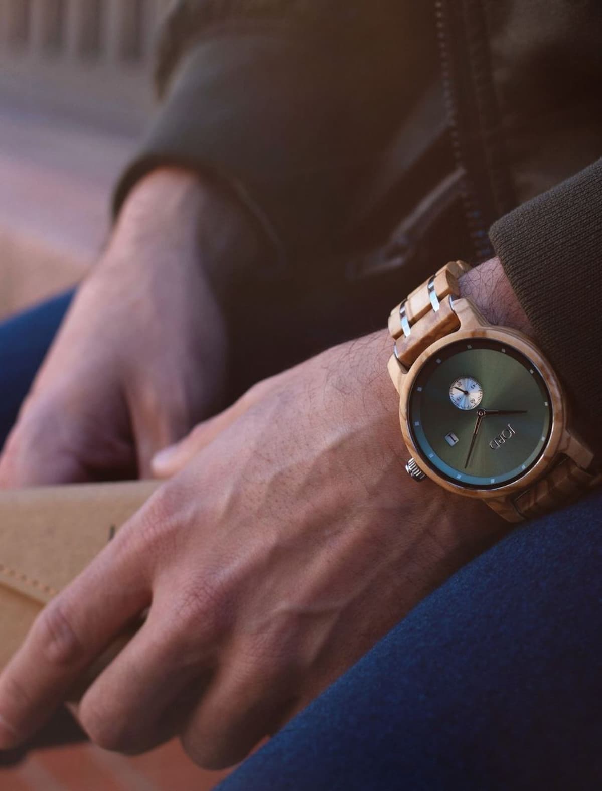 A JORD brand vegan watch.