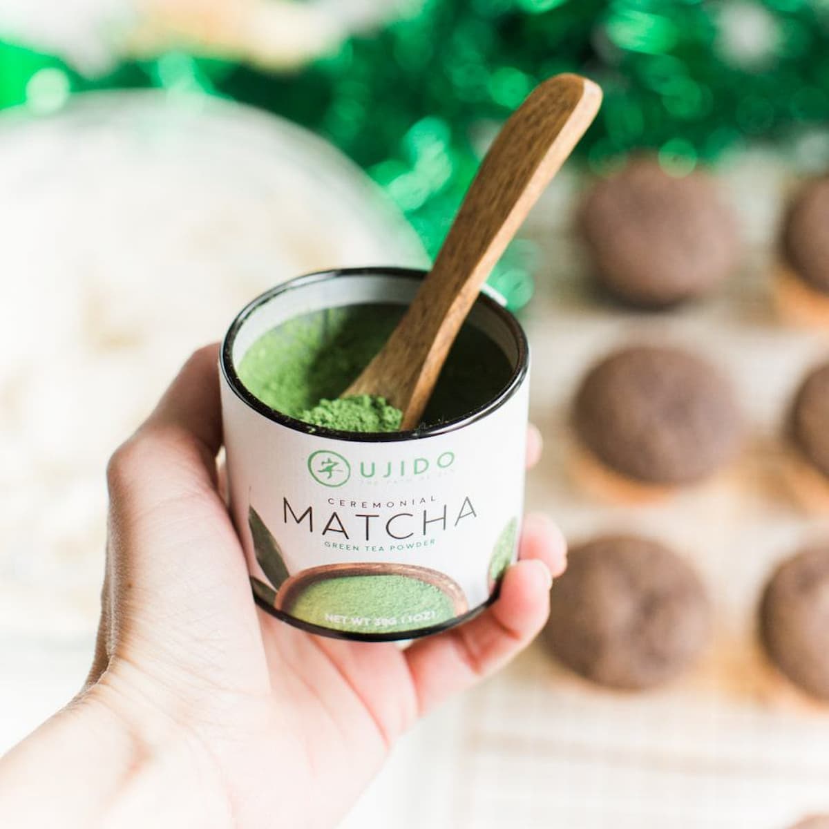 A tin of culinary grade matcha powder.