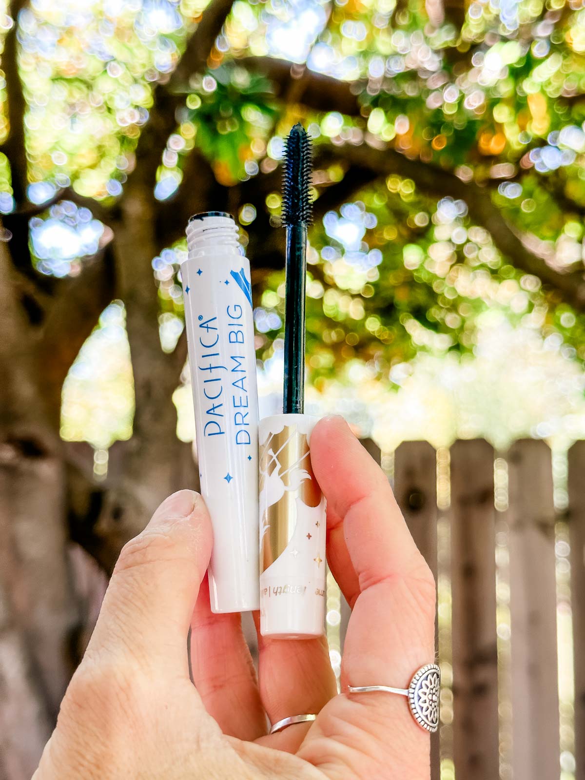 A tube of Pacifica brand vegan mascara.
