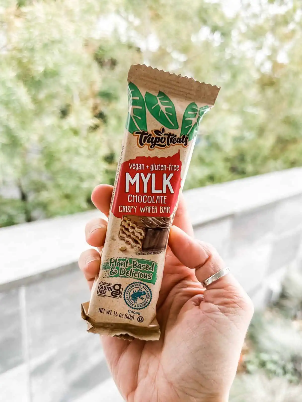 A package of vegan chocolate wafers.