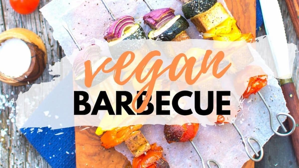 A graphic for vegan bbq recipes.