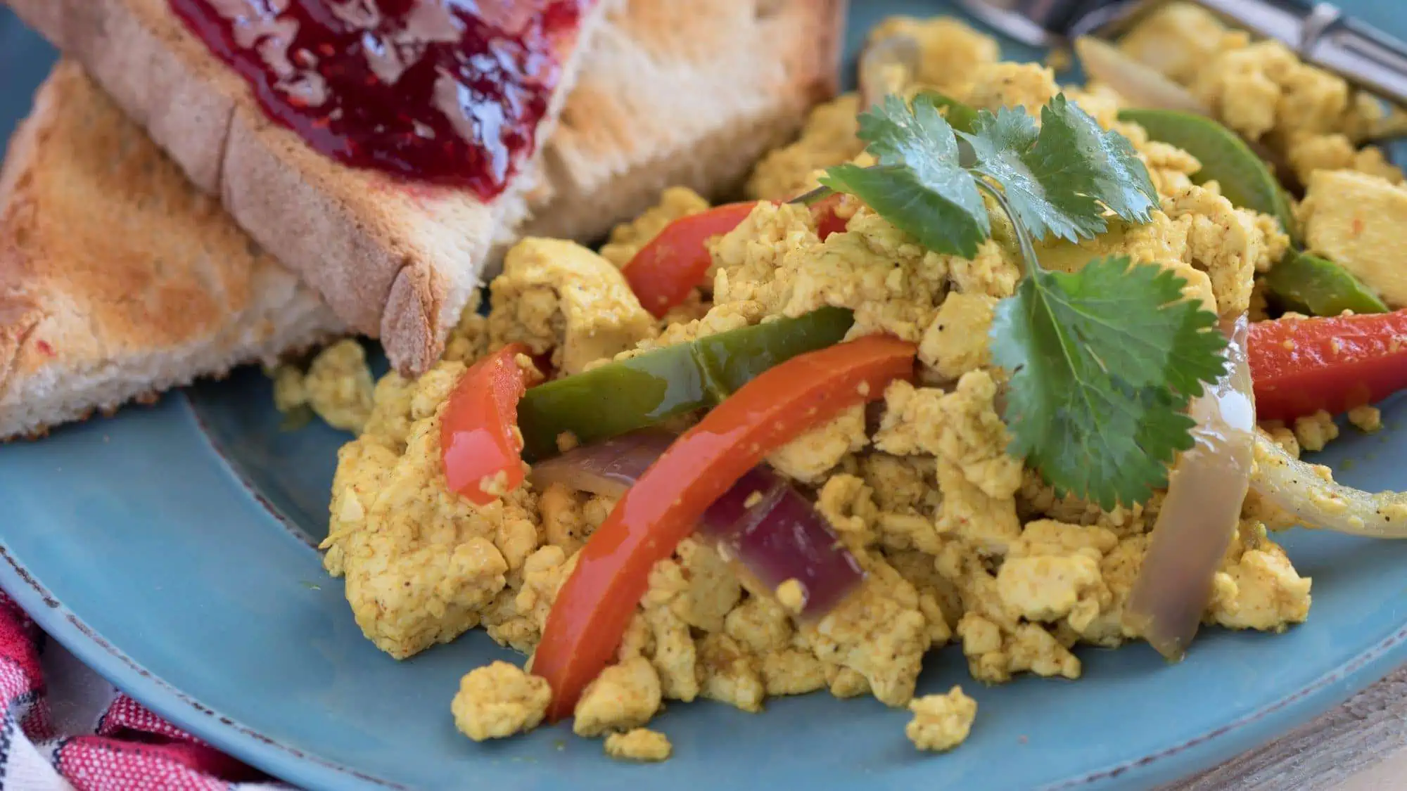 Vegan Tofu Scramble | WorldofVegan.com | #vegan #vegetarian #tofu #recipes #healthy