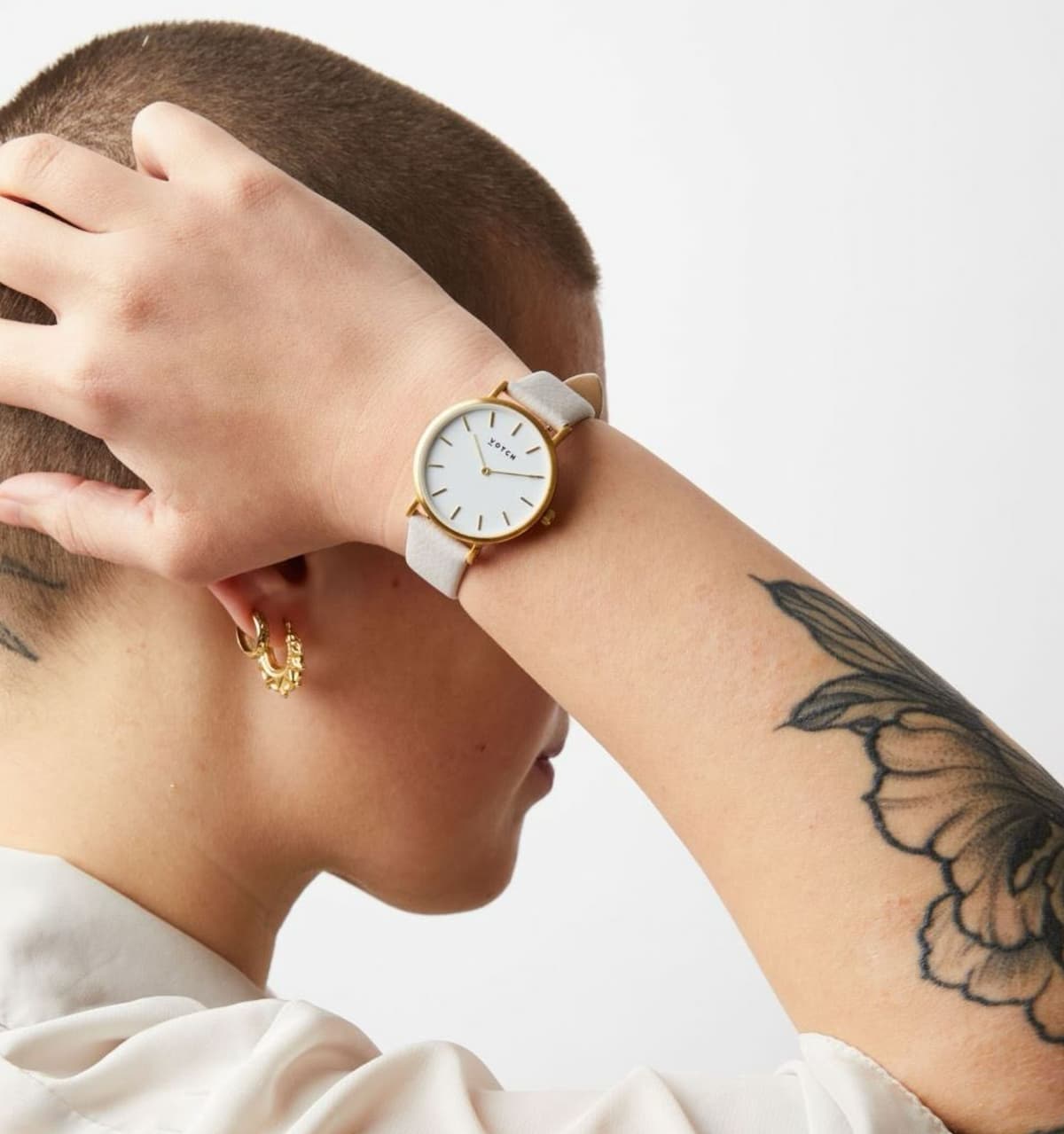 A Votch brand vegan watch.